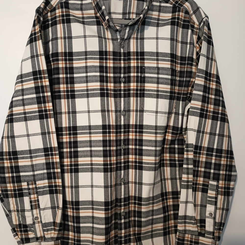 Plaid Button-Up Shirt